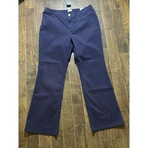 NWT Chico's Cassidy Cord Pant Blue Size 2/ Us‎ Size 12 NWT